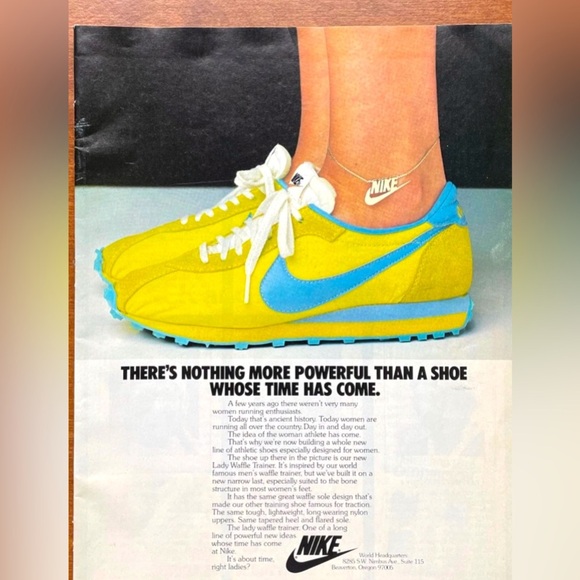 1977 Nike Lady Waffle Trainer COLLECTIBLE - reintroduced again - Picture 1 of 5